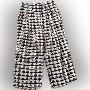 Ted Baker London Triangle Pattern Cropped Pants